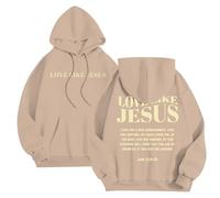 Sudadera con capucha para hombre con estampado de letras temático Jesús sudaderas con capucha para hombre, otoño, invierno, cálido, sudaderas, ligeras, transpirables, sudaderas, deportivas, informales