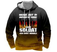 Sudadera con capucha para hombre con texto en alemán "Veteranen" - Sudadera con capucha para ex soldados y camaradas, Estilo X01 Amarillo, XL