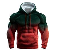 Sudadera con capucha para hombre de forro polar cepillado, estilo callejero acogedor, para invierno, manga larga, sudadera con capucha con bolsillo canguro, suéter para hombre, cárdigan de punto
