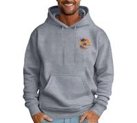 Sudadera con capucha para hombre de gran tamaño, con estampado de palmera, hip hop, elegante, sudadera de manga larga, con capucha, ropa de calle, cómoda sudadera con capucha con bolsillos, gris claro