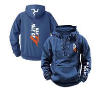 Sudadera con Capucha para Hombre De La I.s.l.e of M.a.n T..T Ropa Deportiva Bolsillos Prendas Exteriores Sudaderas Cómodas Manga Larga Chaqueta-LanS||s