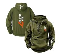 Sudadera con Capucha para Hombre De La I.s.l.e of M.a.n T..T Ropa Deportiva Bolsillos Prendas Exteriores Sudaderas Cómodas Manga Larga Chaqueta-SLVS||XX_l