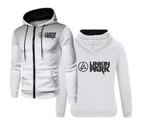 Sudadera con Capucha para Hombre de Linkin Park, Sudadera con Capucha para jóvenes, Chaqueta de Manga Larga con Cremallera, suéter, chándal Estampado, Abrigo Informal,G-Adults/S