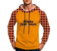 Sudadera con capucha para hombre, diseño de calabaza aterradora, casual, disfraz de Halloween, disfraz de fiesta, disfraz de fiesta con texto en inglés "Don'T Test One", sudadera con capucha de manga