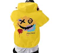 Sudadera con capucha para hombre, estampado gráfico, ajuste extragrande, ajuste holgado, ropa casual relajada para uso diario, estilo urbano, viajes y planes de fin de semana, con una práctica silueta