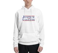 Sudadera con Capucha para Hombre, Estilo Jersey, de Manga Larga, Informal, con la Frase Justicia para Charlie Kirk.
