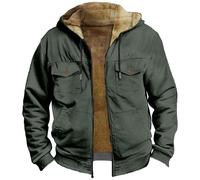 Sudadera con capucha para hombre, forro polar, manga larga, ropa informal relajada para uso diario, estilo urbano, viajes y planes de fin de semana, con una práctica silueta diaria, verde oscuro, L