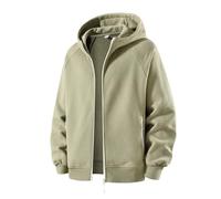 Sudadera con capucha para hombre, ligera, con cremallera, sudadera de manga larga, sudadera de invierno a la moda, cremallera de color sólido, sudadera con capucha, sudadera informal de manga larga