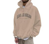 Sudadera con capucha para hombre Los Ángeles con capucha para adolescentes, niñas, vintage, sudadera con capucha, sudadera con capucha, sudadera con capucha, sudadera con capucha, caqui, XL