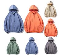 Sudadera con capucha para hombre, manga larga, sudadera con capucha para hombre, color liso, sudadera con capucha para hombre, sudadera con capucha de ajuste holgado, suéter ultra suave, ajuste