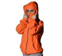 Sudadera con capucha para hombre, pasamontañas, con cremallera, máscara facial, ligera, con cremallera completa, sudaderas atléticas de manga larga, ligeras, color sólido, resistente al viento, casual