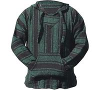 Sudadera con capucha para hombre reciclada, estilo hippie, vintage, holgada, holgada, cómoda, versátil, para invierno, otoño, ropa de calle, O Ejército Verde, XL