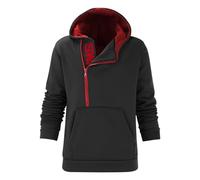Sudadera con capucha para hombre, sudadera con capucha gris para hombre, con cremallera, para exteriores, chaqueta de otoño, deportiva, ropa de calle, ropa de ocio, media cremallera, tops de manga