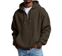 Sudadera con capucha para hombre, tallas grandes y largas, chaqueta con capucha, chaqueta para hombre, estilo hip hop, chaqueta de ocio, chaqueta de peluche con bolsillo canguro, sudaderas con capucha
