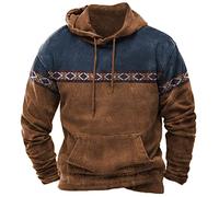 Sudadera con Capucha para Hombre, Vintage Indian Style Men's Hoodie Hooded Sweatshirt Unisex Harajuku Pullover 2023 New Jacket Oversized Casual Streetwear Tops Sudadera con Capucha