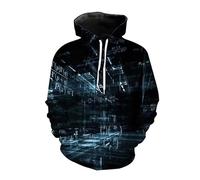 Sudadera con Capucha para Hombre y Mujer con fórmula matemática Impresa en 3D ecuación científica gráfico Estilo Urbano Deportiva Sudaderas y Tops
