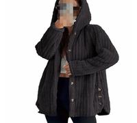 Sudadera con capucha para mujer, algodón, con capucha para mujer, algodón, suéter de forro polar al aire libre, tops sueltos, outwear otoño, invierno, manga larga, tapas de red con botón sudadera