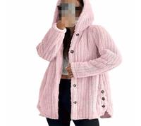 Sudadera con capucha para mujer, algodón, con capucha para mujer, algodón, suéter de forro polar al aire libre, tops sueltos, outwear otoño, invierno, manga larga, tapas de red con botón sudadera