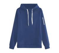 Sudadera con capucha para mujer, color negro, para invierno, cálido, sudadera con capucha con bolsillos y cordón, holgada, cómoda, manga larga, cómoda, para el tiempo libre, chaqueta de entretiempo