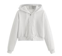 Sudadera con capucha para mujer con cremallera Oversize, Abrigo para mujer, talla grande, sudadera corta, sudaderas casuales, con capucha lisa, capa ligera, abrigos de casa, chaqueta al aire libre