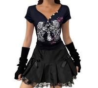 Sudadera con capucha para mujer, con estampado de alas, casual, para deportes y uso diario para el verano, Negro, M