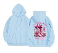 Sudadera con capucha para mujer con estampado de cinta rosa cáncer de mama, sudadera octubre rosa, otoño, invierno, cálido, sudaderas, deportivas, informales, sudaderas, chalecos y sudaderas con