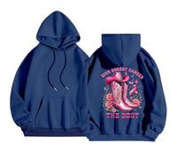 Sudadera con capucha para mujer con estampado de cinta rosa cáncer de mama, sudadera octubre rosa, otoño, invierno, cálido, sudaderas, deportivas, informales, sudaderas, chalecos y sudaderas con