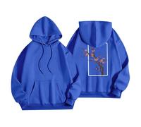 Sudadera con capucha para mujer con estampado rubio, sudadera con capucha de álbum rubio, sin botones, ropa de calle, azul, 5XL