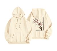 Sudadera con capucha para mujer con estampado rubio, sudadera con capucha de álbum rubio, sin botones, ropa de calle, beige, 5XL