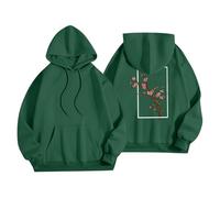 Sudadera con capucha para mujer con estampado rubio, sudadera con capucha de álbum rubio, sin botones, ropa de calle, verde, 5XL