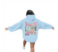 Sudadera con capucha para mujer, con texto en inglés "Christian I Will Praise Him In Every Season" Workou Plain Jesus, suéteres casuales con capucha Pray The Lord Funny Comfort Manga Larga Gráfico