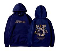 Sudadera con capucha para mujer con texto en inglés "Jesus God Is Good All The Time" Y2K con letras gráficas cristianas, lindas y vintage, sudaderas religiosas para adolescentes, manga larga, casual