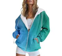 Sudadera con capucha para mujer, de gran tamaño, de manga larga, de color liso, Y2k, Streetwear, ropa otoñal, elegante modelo ligero de forro polar para primavera y otoño, K-4, XXL