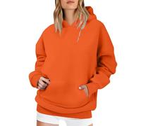 Sudadera con capucha para mujer de manga larga, cálida, cómoda, estilo callejero, talla grande, oversize, con bolsillo y cordón, sudadera deportiva ligera, chaqueta sudadera barata para primavera