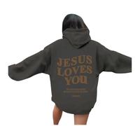 Sudadera con capucha para mujer, diseño de Christian Jesus Loves You, estilo informal, para playa, con capucha, diseño de Dios occidental, lindo gráfico de verano, ropa moderna con capucha Pray The