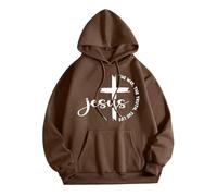 Sudadera con capucha para mujer, diseño de Christian Jesus The Way The Truth and The Life, lindas letras, con texto "I Love Jesus 2026, gráfico con capucha, sudaderas casuales de moda, vintage, God