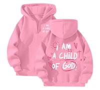 Sudadera con capucha para mujer, diseño de Jesús con texto en inglés "I Am A Child of God", a la moda, para otoño, deportiva, cristiana, con capucha, sin botones, Trust In The Lord Backwoods, Y2K