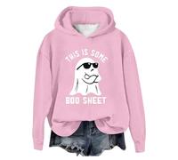 Sudadera con Capucha para Mujer Diseño de Letras de Bruja Yes I Can Drive A Stick Impresión Motivacional Suéter de Manga Larga sin Chaqueta Deportiva Oversize Jersey Algodón Traje