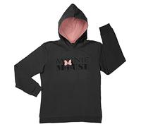Sudadera con capucha para mujer, diseño de Minnie Mouse, de manga larga, color gris, gris, XL