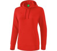 Erima Basic Uni Sudadera con Capucha, Mujer, Rojo, FR : S (Taille Fabricant : 36)