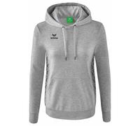 ERIMA Mujer Essential Team Sudadera con capucha, gris claro jaspeado, 42