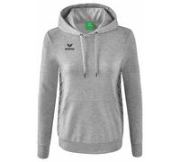 Erima Mujer Essential Team Sudadera con capucha, gris claro jaspeado, 42