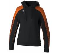 erima Sudadera con Capucha EVO Star (1072432) Mujer, Negro/Naranja, 40