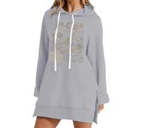 Sudadera con capucha para mujer original - Abrigo para mujer invierno corto Sudaderas con capucha estampado casual Abrigo con patrón Abrigos Cordón Loungewear Versátil Sudadera 2025 Nueva Sudadera con