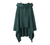 Sudadera con capucha para mujer original con capucha para mujer Oversize Long Sudaderas Limpieza del Suelo con capucha de gran tamaño Abrigo Color sólido Abrigos Manga Larga Chaqueta Casual Ropa