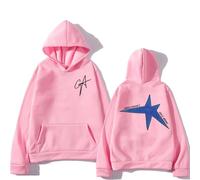 Sudadera con Capucha para Mujer y Hombre con Estampado de Singer Gracie Merch A-brams Tour Merch Casual Loose Long Sleeve Pullover Sweatshirt Tops Unisex-Pink||XX_l
