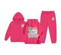 Sudadera con Capucha para niñas y niños, Conjunto de chándal Unisex de Dos Piezas con Capucha y Pantalones Deportivos Sudadera Bordada Mujer Sudaderas Wolf