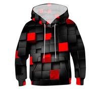 Sudadera con Capucha para niño y Adolescente con Estampado de Animados, Sudaderas para niños, 3D con Bolsillo para niñas y niños Camiseta Rejilla Hombre