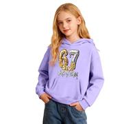 Sudadera con capucha para niños 6 7 para niñas y niños Six Seven Cool Kids con estampado de personajes, algodón orgánico, transpirable, para niños grandes, sudadera con capucha para niños de 13 a 14