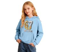 Sudadera con capucha para niños 6 7 para niñas y niños Six Seven Cool Kids con estampado de personajes, algodón orgánico, transpirable, para niños grandes, sudadera con capucha para niños de 13 a 14